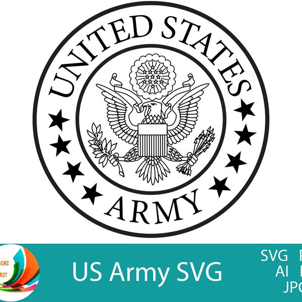 US Army Svg | Silhouette and Cricut Svg | Military T-Shirt Clipart | US Army Mug Svg |US Army Silhouette Svg |Cricut cut file