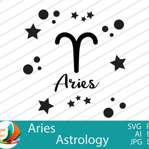 Aries Star Signe SVG | Astrologie Zodiac SVG | Signes zodiacaux SVG | Cricut Cut Files svg | Signes astrologie svg | Zodiaque svg