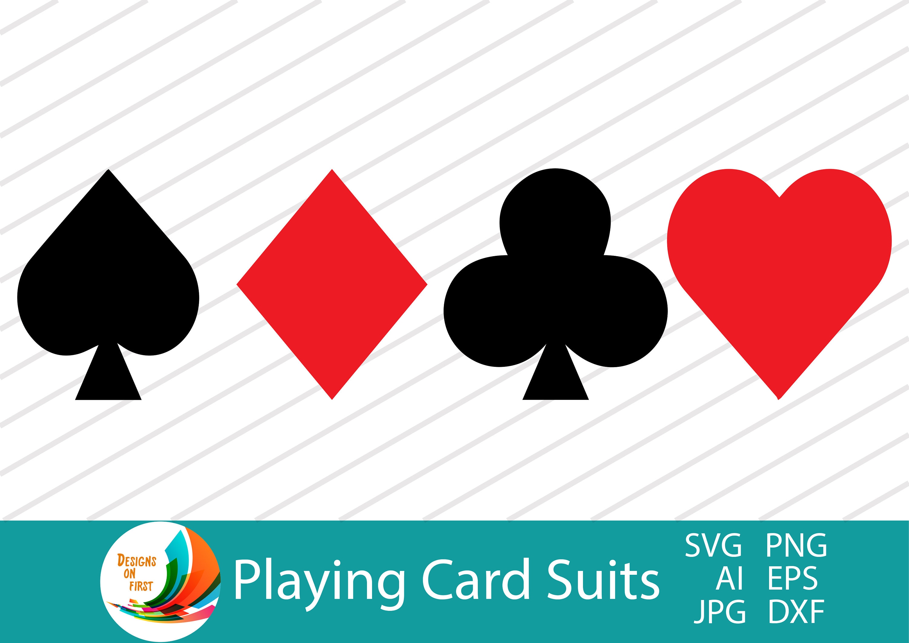 Playing Cards Svg cut Files Svg Cards Clip Art Cricut Cut Etsy