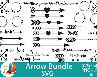矢印 SVG | カット ファイル矢印 | 矢印クリップ アート | Cricut 矢印 SVG | 矢印 SVG クリップ アート | ベクター矢印