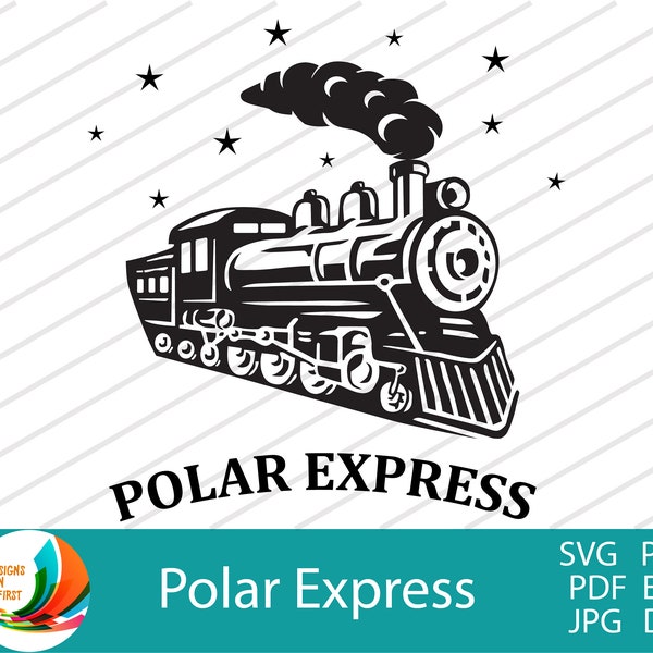 Polar Express SVG | Christmas Train SVG | Cricut Silhouette Cut File SVG