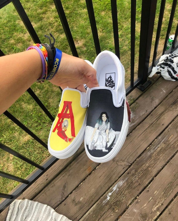 Custom Vans Billie Eilish inspired | Etsy