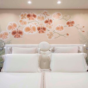 36&quot; *96&quot; -----Custom chinoiserie wallpaper------ pink hand-painted silk wallpaper