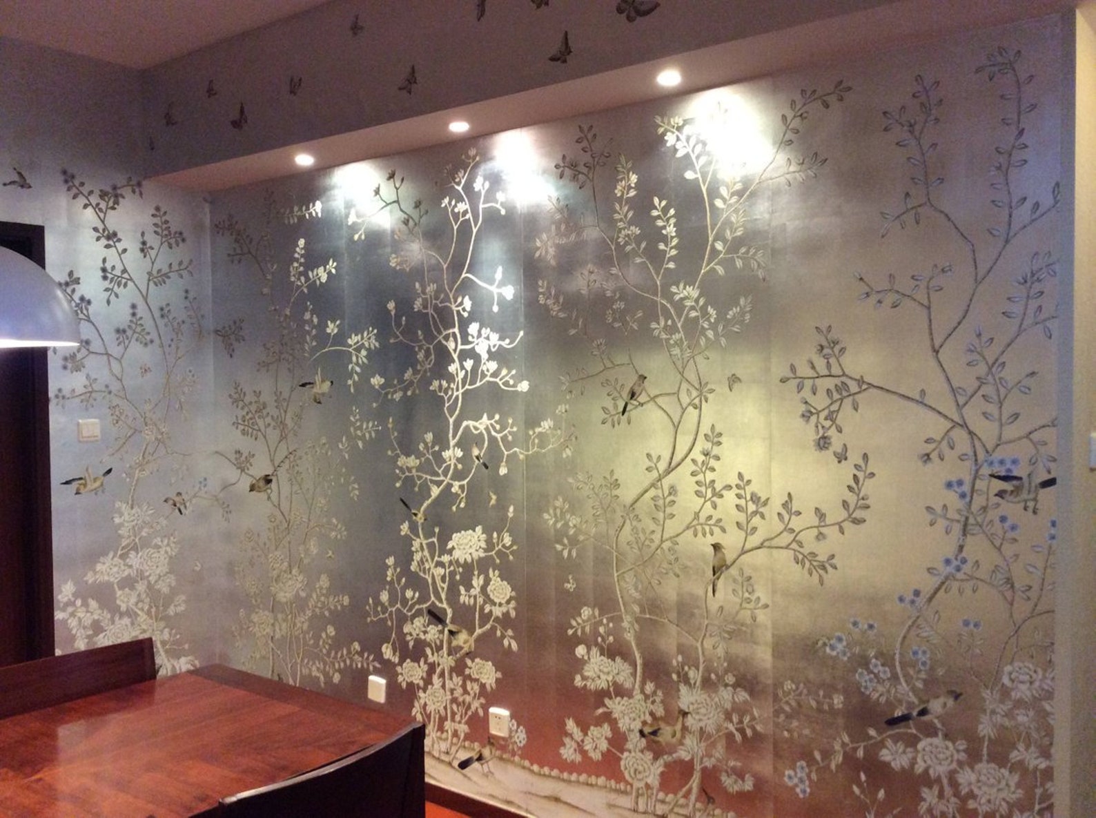 Custom Metallic Wallpaper chinoiserie Interior Design - Etsy