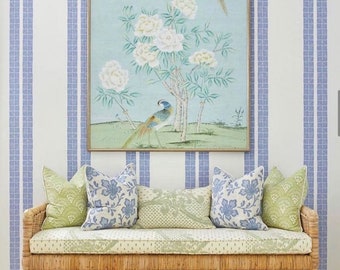 India tea wallpaper  Custom chinoiserie wallpaper reserved for Julia