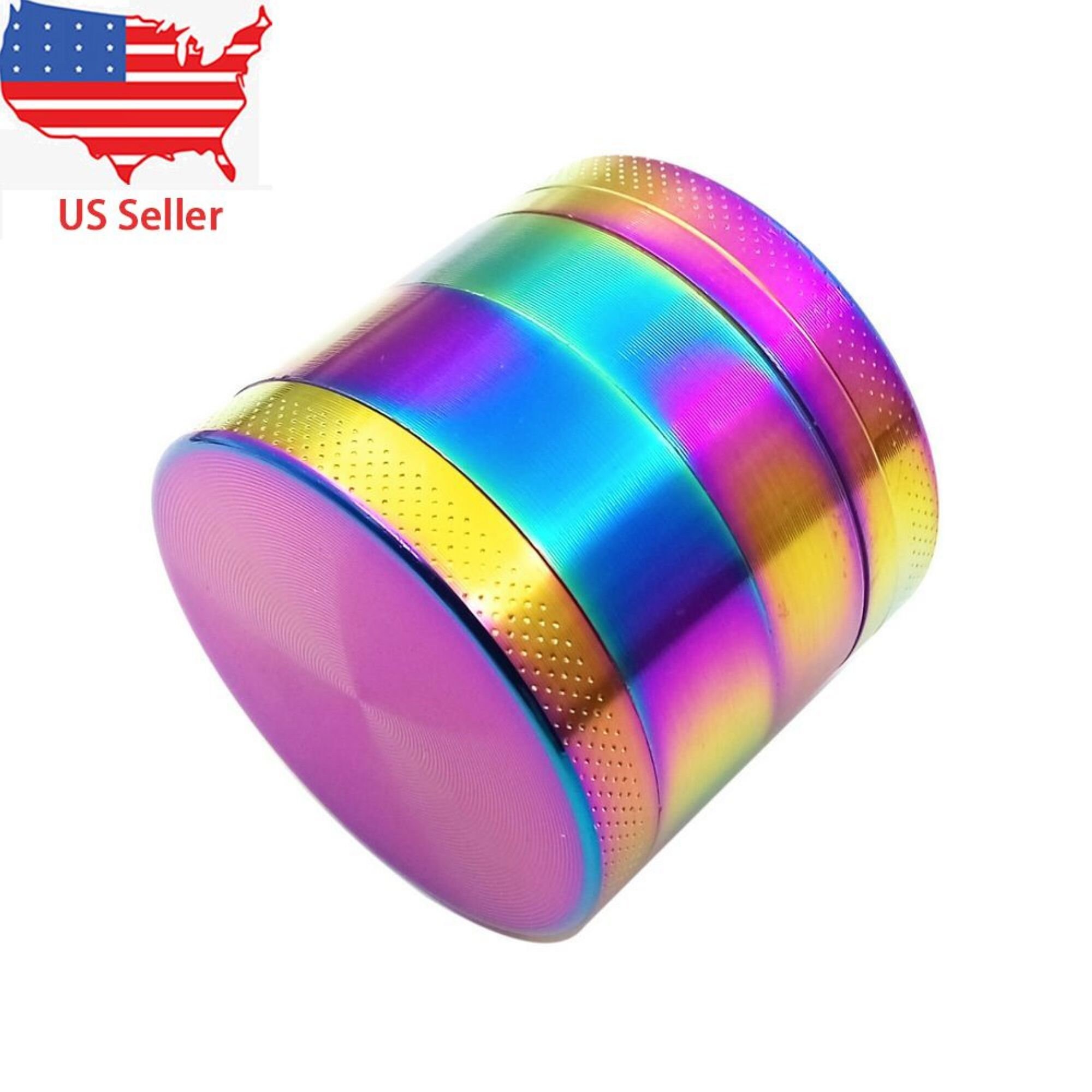 63MM/2.5 Large Rainbow Metal 4 Layers Dry Tobacco Herb Etsy
