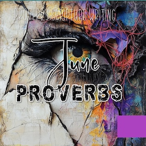 June 2025 Proverbs Scripture Writing Kit | Weeks 24–27 | Digital Bible Journaling
