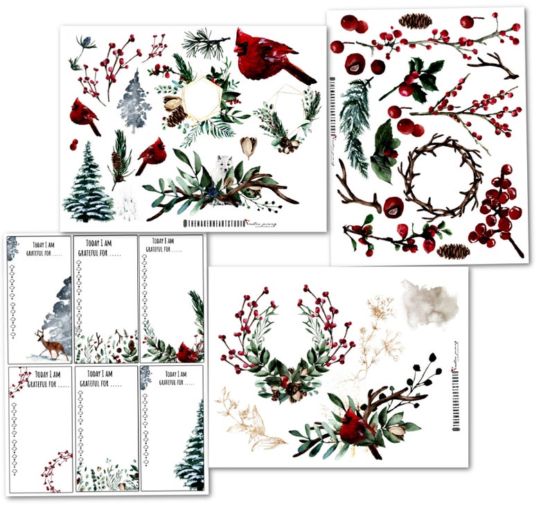 Branches and Birds Berries