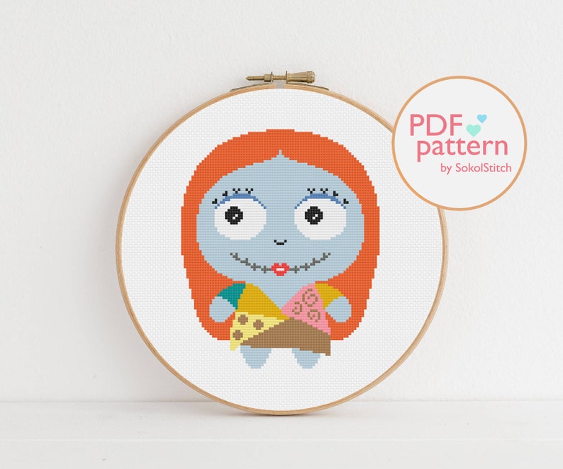 Sally Cross Stitch PDF Pattern Nightmare Before Christmas | Etsy
