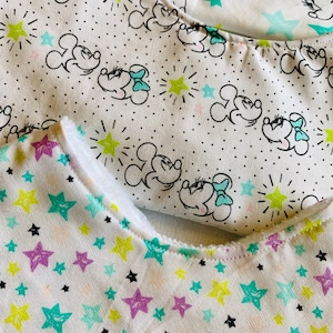 Mouse Bandana Baby Bibs Set - Absorbent Cotton Terry, Adjustable