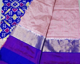 Graceful Pure Silk Ikkat Saree Indian Heritage Traditional | Etsy