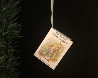 The Tale of Peter Rabbit Miniature Book Christmas Ornament
