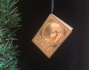 Heidi by Johanna Spyri Miniature Book Christmas Ornament