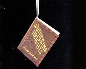 Emily Bronte's Wuthering Heights Miniature Book Christmas Ornament