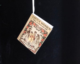 Miniature Little Women Book Ornament – Louisa May Alcott Christmas Tree Decoration – Literary Gift for Readers & Classic Book Lovers
