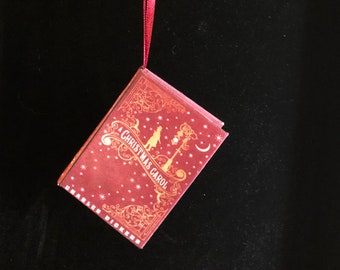 A Christmas Carol by Charles Dickens Miniature Book Christmas Ornament