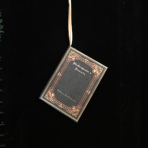 Shakespeare’s Sonnets Miniature Book Christmas Ornament - 2 Week Turn Around Time