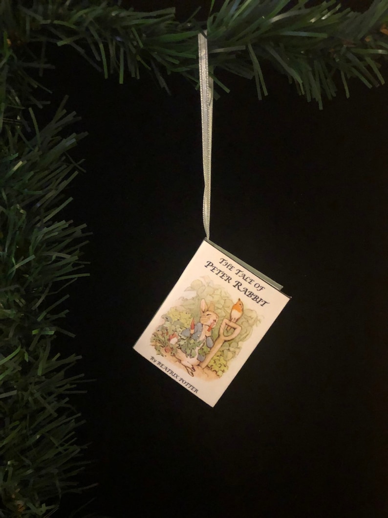 The Tale of Peter Rabbit Miniature Book Christmas Ornament - Etsy