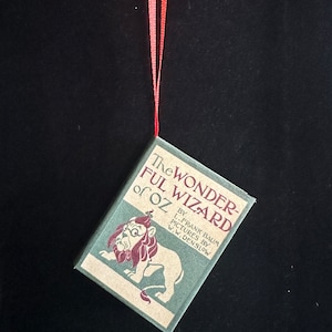 The Wonderful Wizard of OZ Miniature Book Christmas Ornament