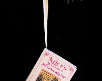 Alice’s Adventures in Wonderland Miniature Book Christmas Ornament
