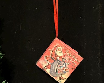 Twas The Night Before Christmas Miniature Book Christmas Ornament