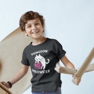 Dungeon Meowster Kid's Shirt | Dnd Cat Gift