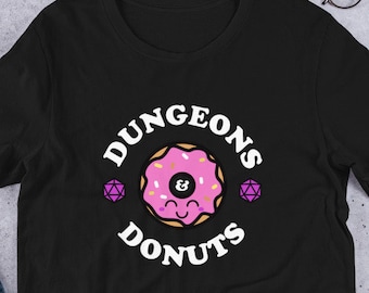 Kawaii RPG Shirt | Dungeons & Donuts | Cute DnD Dungeon Master Gift