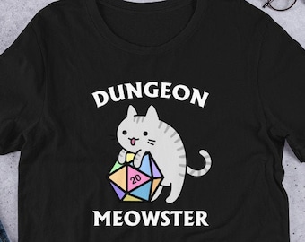Dungeon Meowster DnD Cat Shirt | Dungeon Master Gift