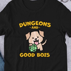 Dungeons and Good Bois DnD Shirt | DM Gift for Dog Moms and Dads