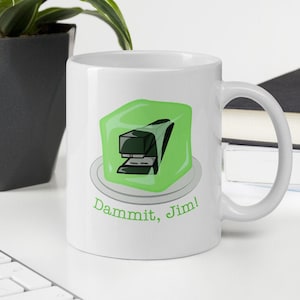 Stapler in Gelatinous Cube DnD Coffee Mug | Dungeon Master Gift