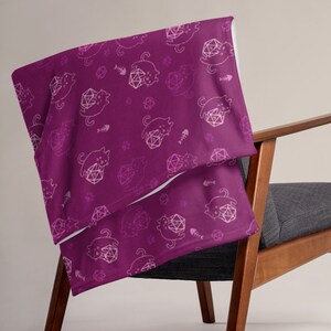 Dungeon Meowster DnD Cat Throw Blanket | Dungeon Master Gift