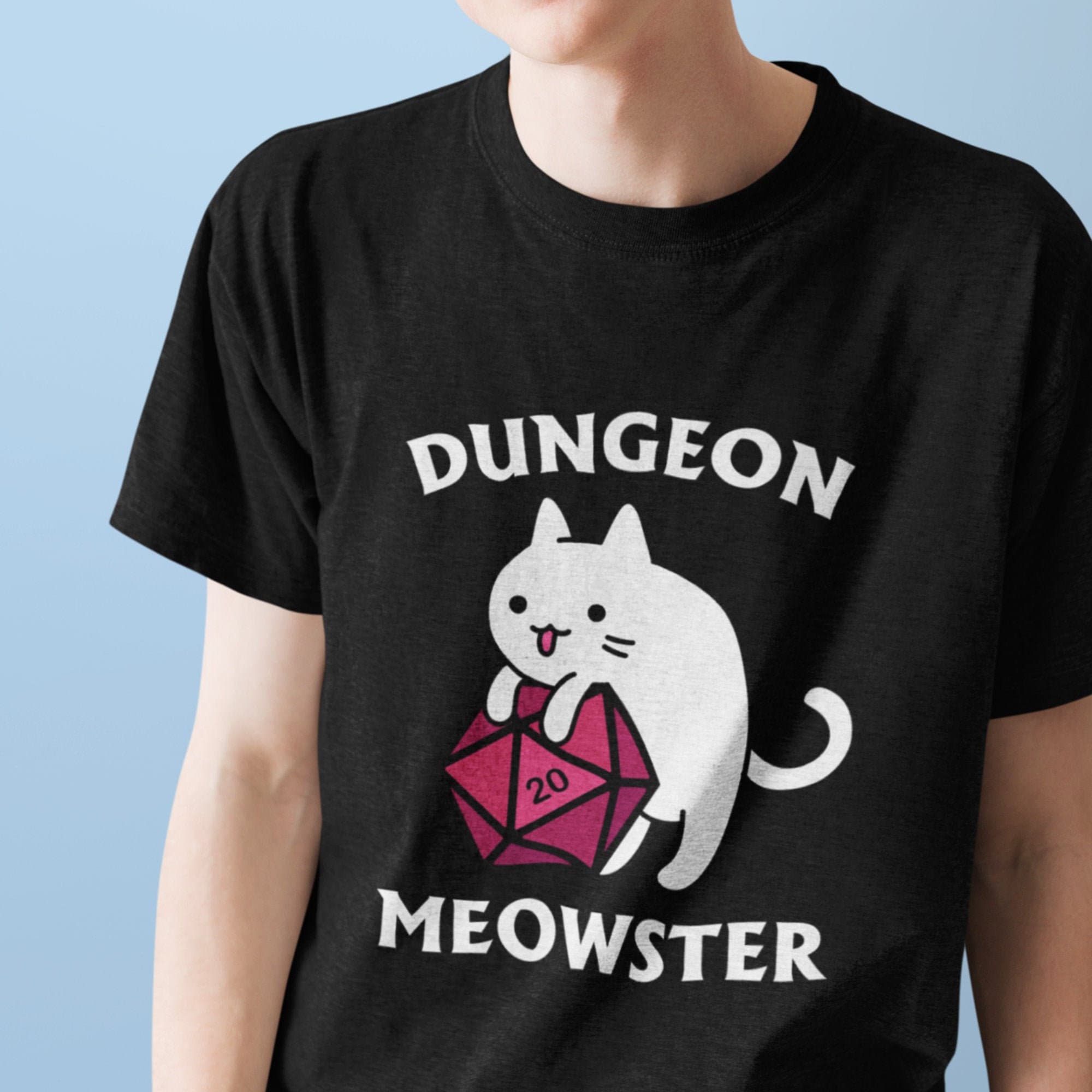 Dungeons and cats t shirt top