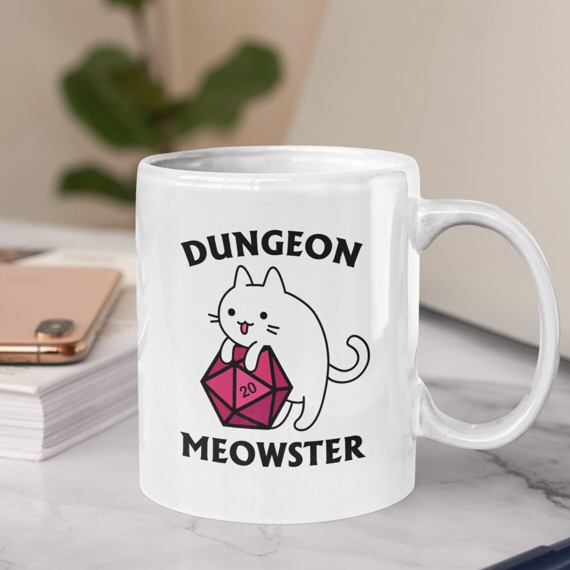 Dungeon Meowster Bierkrug DnD Design - Vintage Stein 500ml