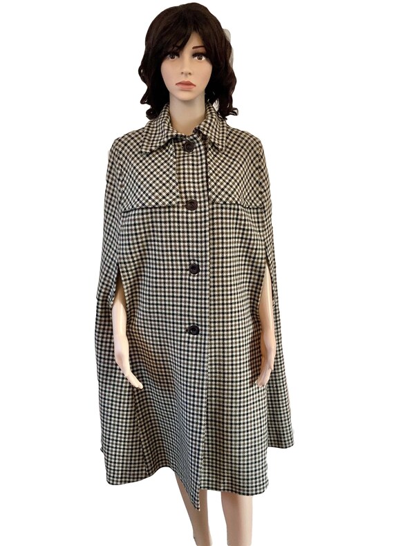 Cape Coat Vintage Cape Wool Cape Cloak 60s Coat Ho