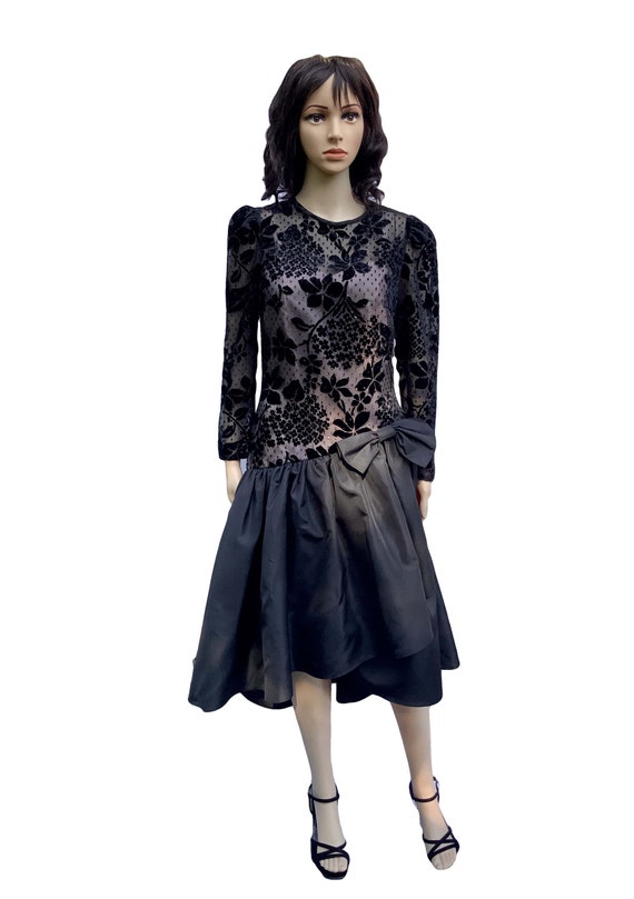 Radley 70s Black Cocktail Dress