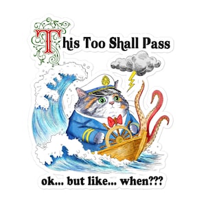 Stickers sans bulles This Too Shall Pass