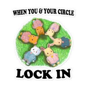 Lock In Bubble-free stickers