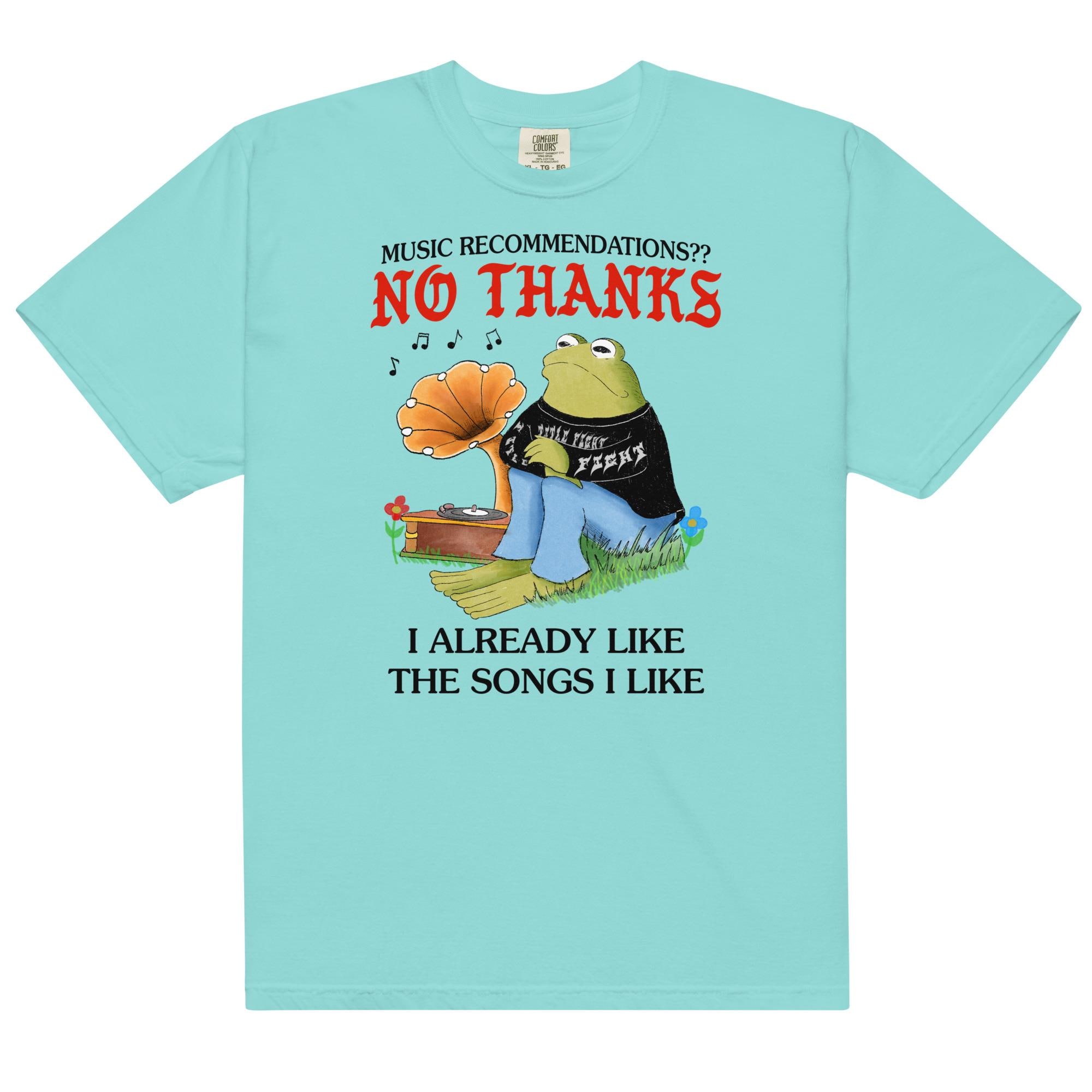 No Music Recs Unisex (comfort Colors) T-shirt - Etsy