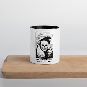 Fascists Bound to Lose Mug (with Color Inside)