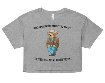 Serenity Bear Women’s crop top **THE ORIGINAL**