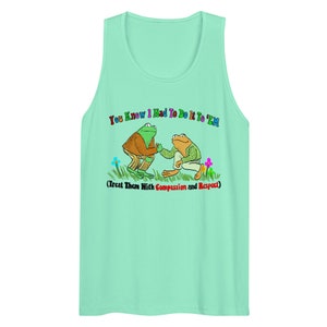 Compassion and Respect Men’s premium tank top