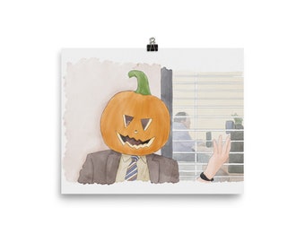 Jack O'Lantern Dwight (Print Only) 8x10