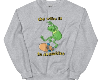Vibe in Shambles ユニセックス スウェットシャツ