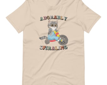 Aanbiddelijk spiraalvormig unisex t-shirt