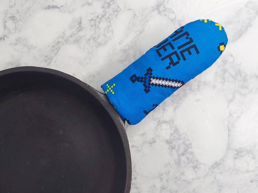 Video Game Themed Cast Iron Skillet Handle Cover Cast Iron Skillet