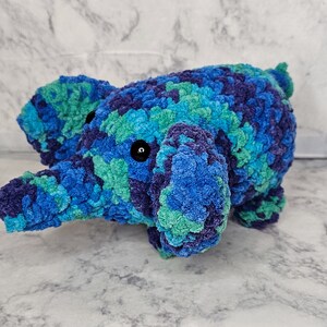 Jeromw the Elephant Crochet Amigurumi; Elephant Plush; Elephant Amigurumi; Christmas Crochet Stuffed Animal; Stuffed Elephant