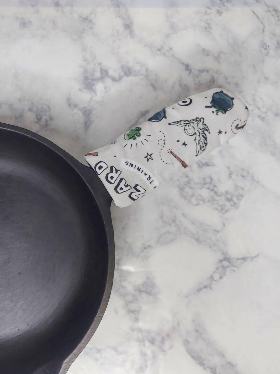 Wizard School Themed Cast Iron Skillet Handle Cover Cast Iron Skillet Handle Potholder Pop