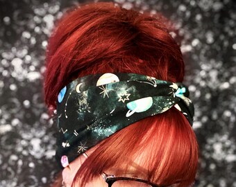 Headband Knot Headband BIO Jersey GOTS Certified Flowers Flowers