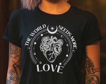 The World Needs More Love Organic & Fairtrade  Shirt, Sweatshirt, Hoodie, Herren Damen, Unisex, Pulli