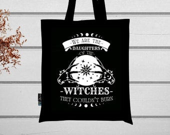 Carrying bag We are the daughters of the Witches they couldn't burn, jute bag, organic, fair trade, bag